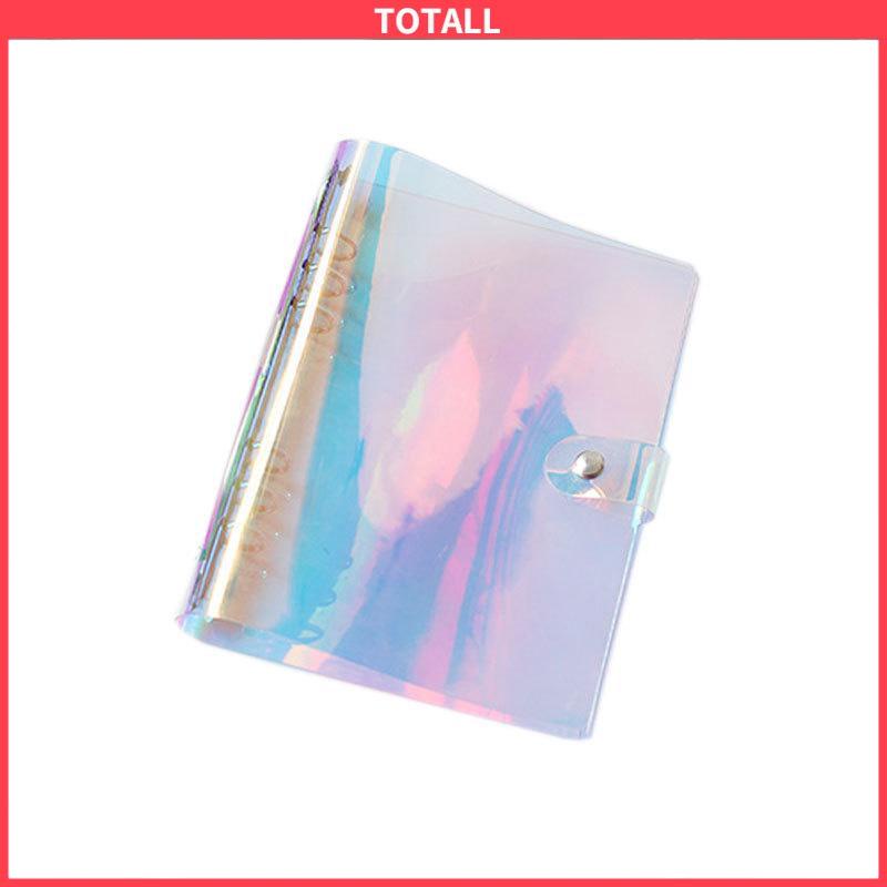 COD A6/A5 Clear Soft PVC Notebook Binder Cover Planner 6-Ring Loose-Leaf Folder Stationary-Totall