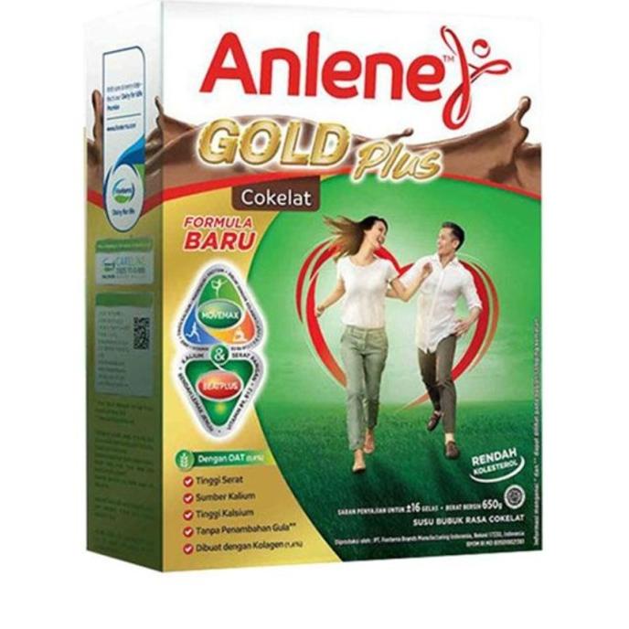 

[ COD ] Anlene Gold Coklat 600 Gram Susu untuk usia 51 tahun keatas