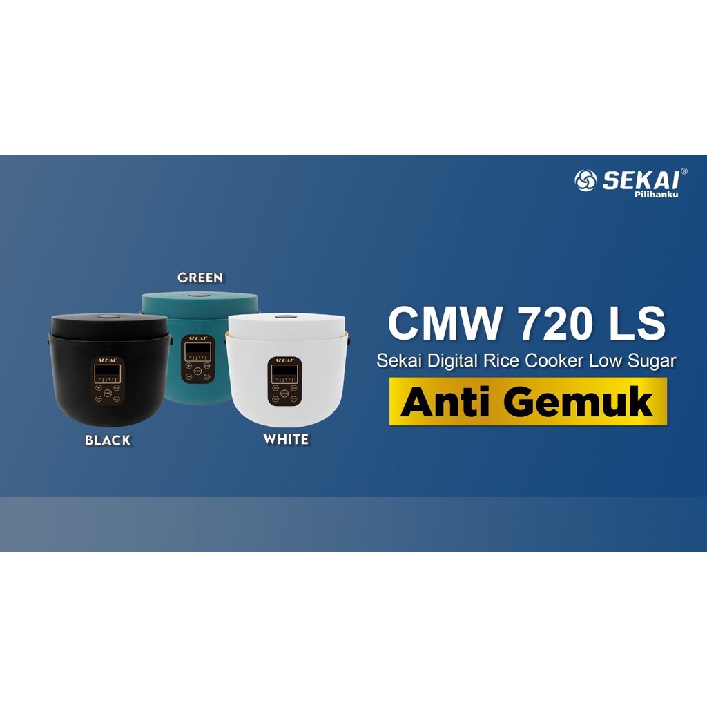 Penanak Nasi Low Sugar SEKAI CMW 720 LS