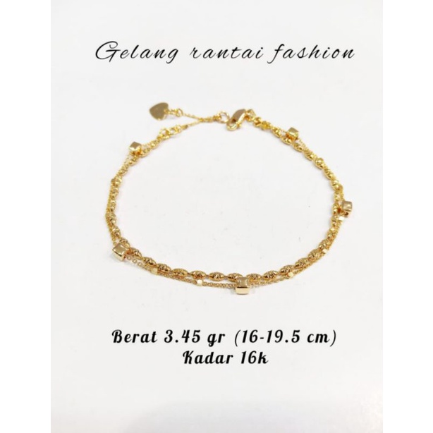 gelang jedar 2 layer,,,kadar 16k/17k,,