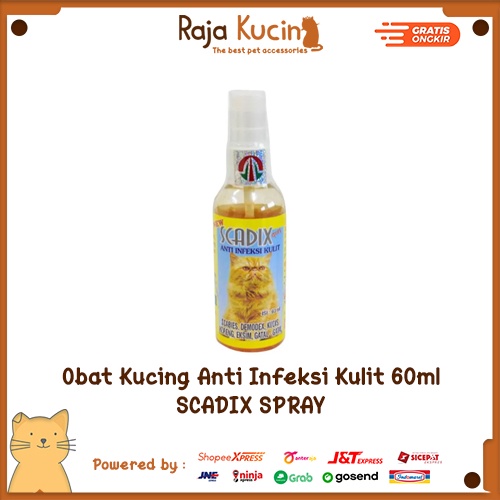 Scadix spray cat kucing 60ml (Obat infeksi kucing)