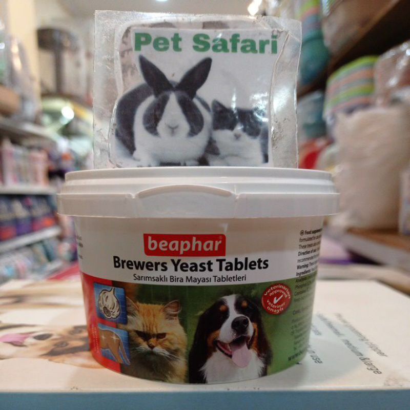 Vitamin Bulu Anjing & Kucing Beaphar Brewers Yeast Tablets 162 gr