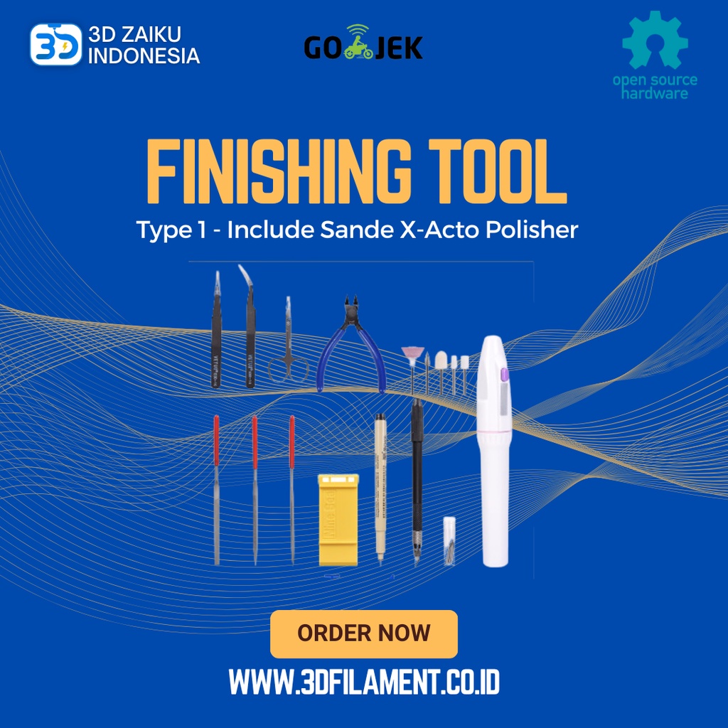 Reprap 3D Printing Finishing Tool Include Sande X-Acto Polisher