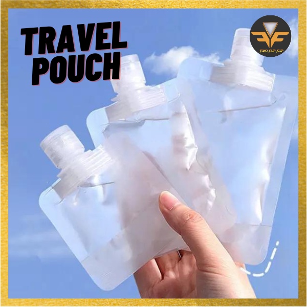 Travel Pouch Botol Plastik Refill Flip Top Korean Tempat Sabun Cair Fliptop kemasan Lotion Travel Travelling Organizer TERMURAH TERLARIS