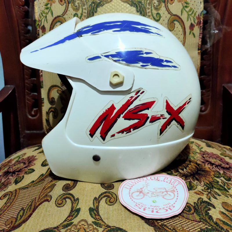 Helm NSX putih jadul cocok buat astrea win grand prima star 800 dll ori 2nd
