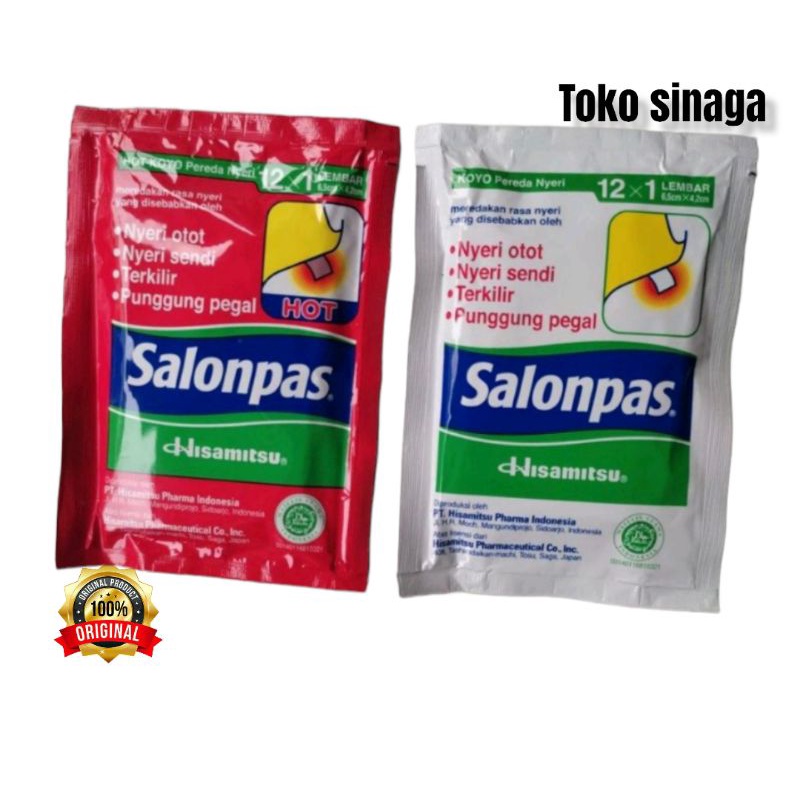 Salonpas 12 x 1 lembar.