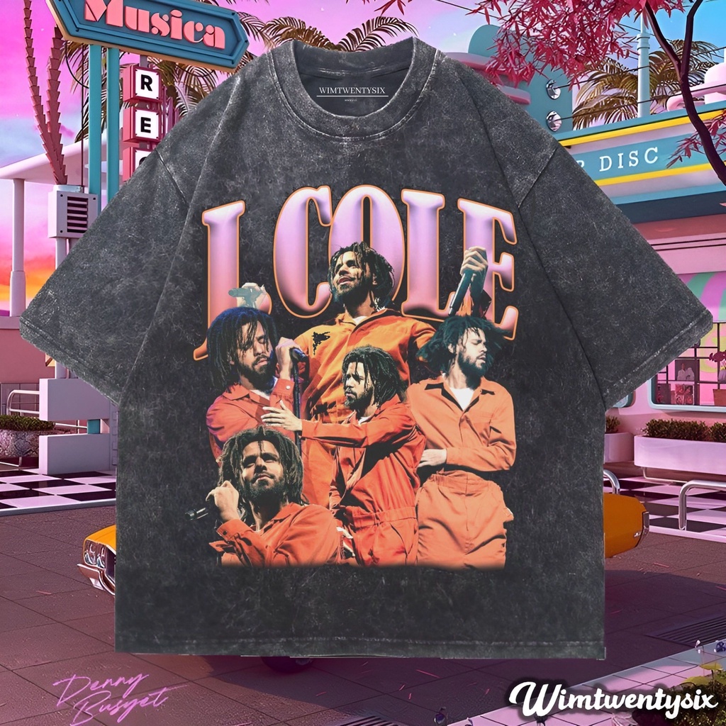Wimtwentysix “J Cole World” Oversize T-shirt | kaos washed | vintage tee