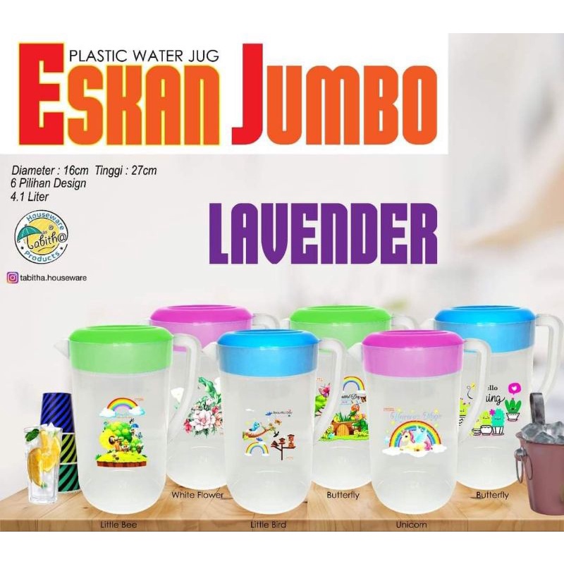 Teko Plastik Eskan Jumbo 4,1 L