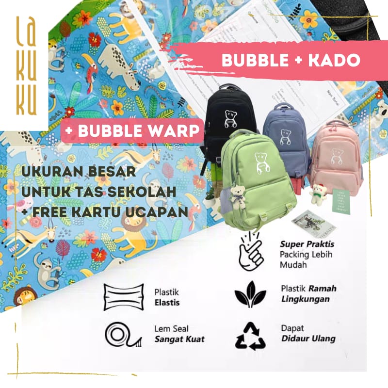 Lakuku - Tas Ransel Anak Sekolah SD SMP School Bag Ombre Lol Love Cantik