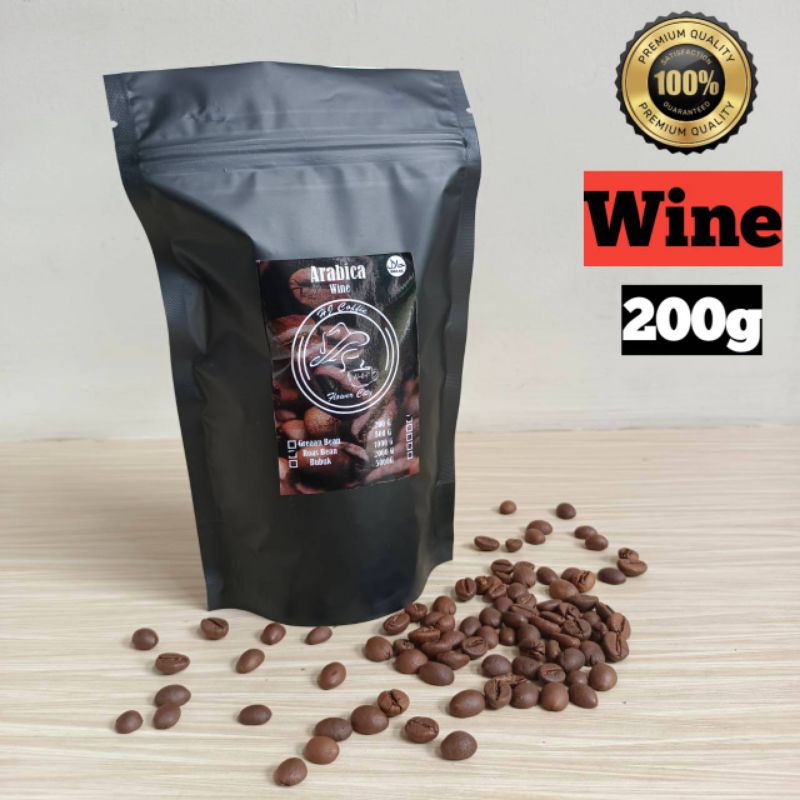 

Biji Kopi Wine Robusta Arabica 200gram Best Premium Grade A+