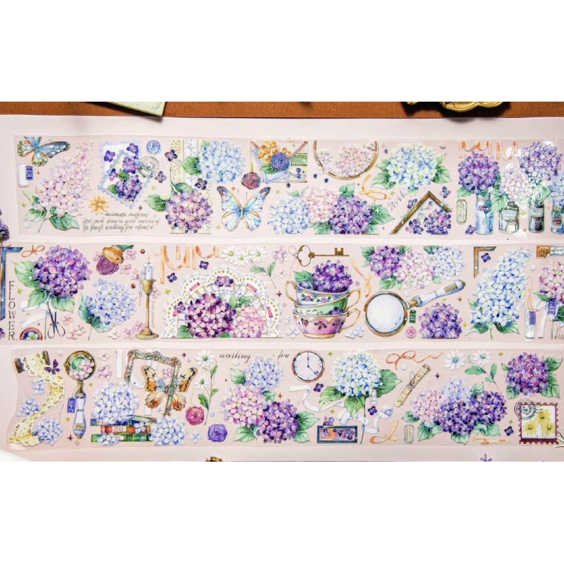 

[Sample] Deer Studio Purple Spring Washi & PET Tape