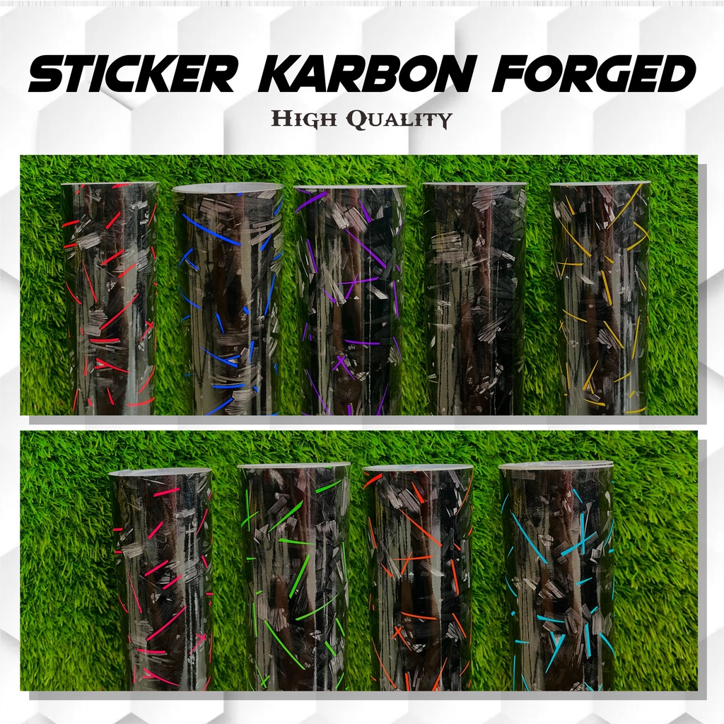 Sticker Carbon Forged Stiker Motor