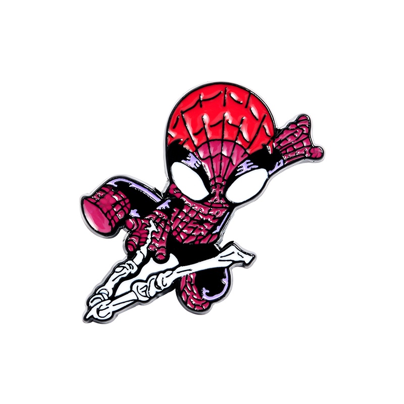 Pin Kerah Motif Kartun Anime Spiderman Untuk Hadiah Teman