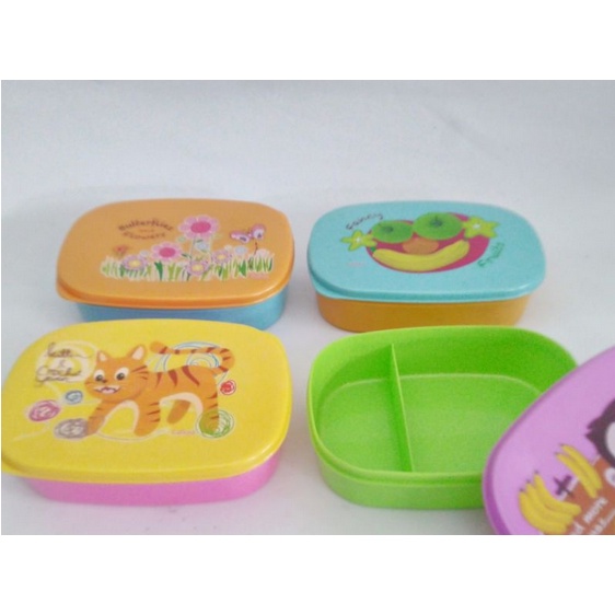 Lunch Box Anak Sekat 2 Merk Calista - Souvenir Ulang Tahun