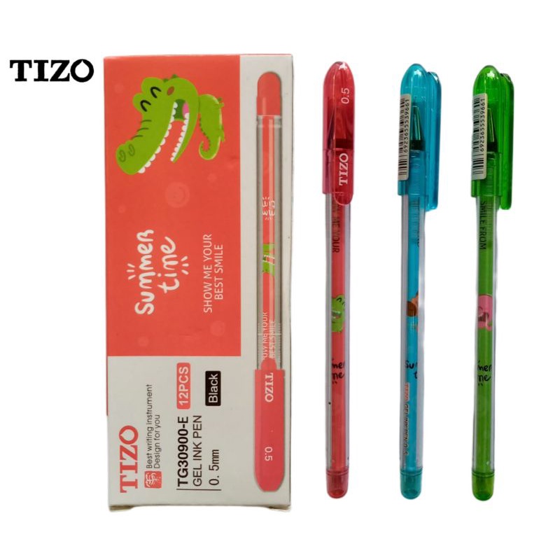 

Pulpen Gel Tizo 0.5mm Hitam 1 Pax 12 Pcs