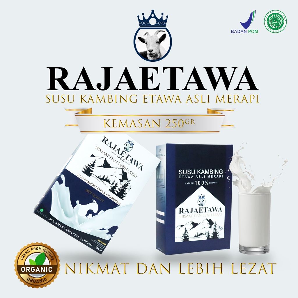

Susu Kambing Etawa - Raja Etawa - Susu Bubuk - Mengobati Asma - Susu Etawa - Susu Kambing - Etawa - susu organic - susu murni