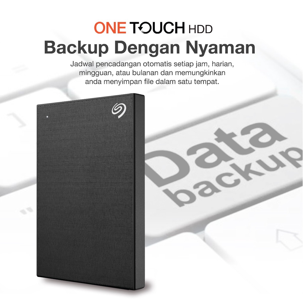 Seagate One Touch HDD - Hardisk Eksternal 1TB +  Pouch ( Pengganti Seagate Backup Plus ) Image 5