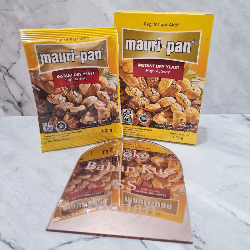 

Mauri-pan Instan Dry Yeast / Ragi Mauripan 12gr [1 Sachet]