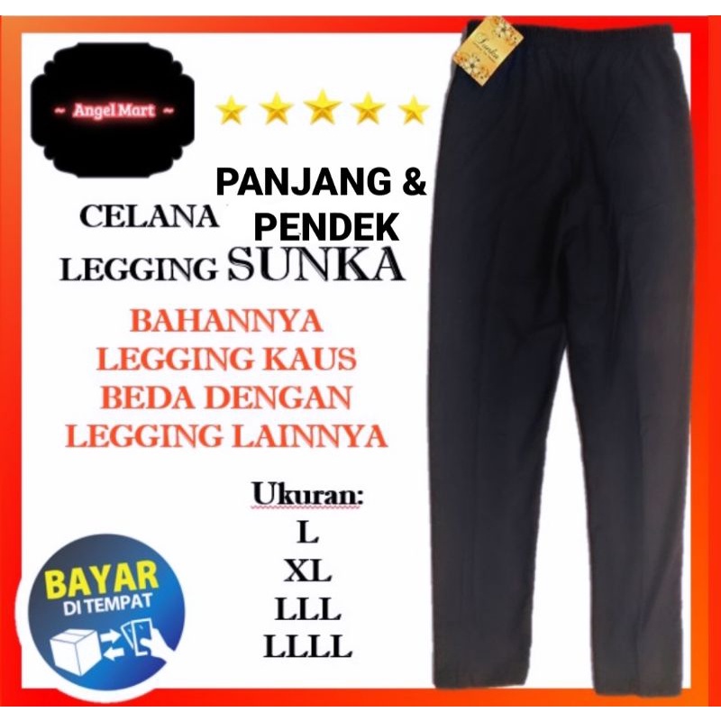 [COD] CELANA LEGGING WANITA SUNKA PANJANG DAN PENDEK TEBAL ELASTIS SPANDEK HARGA GROSIR LEGING LEJIN