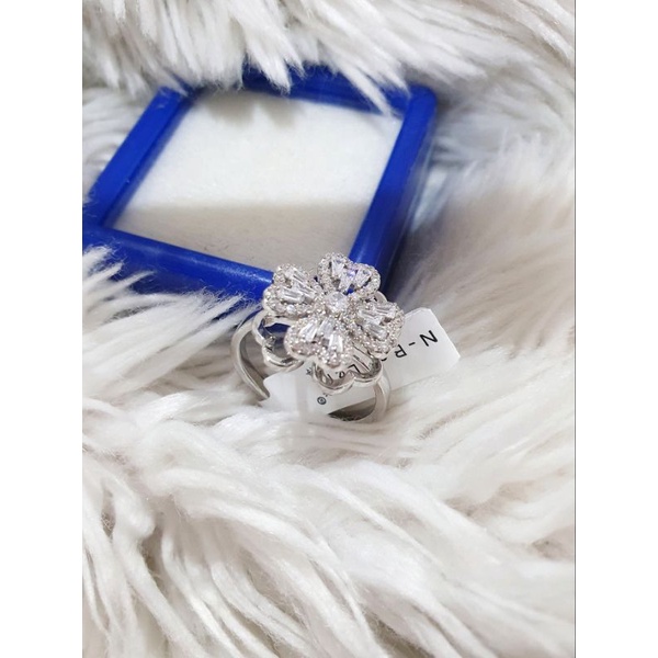 Cincin Zircon lapis emas Mirip emas asli Mata tanam Kilau  Premium Quality Ring Swarovsky mata anti karat 9198