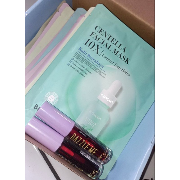 Bioaqua Masker & Dazzle Me Liptint