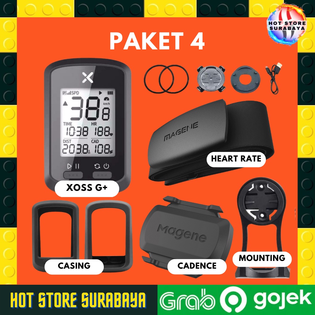 speedometer cyclometer sepeda xoss G + plus Original G plus