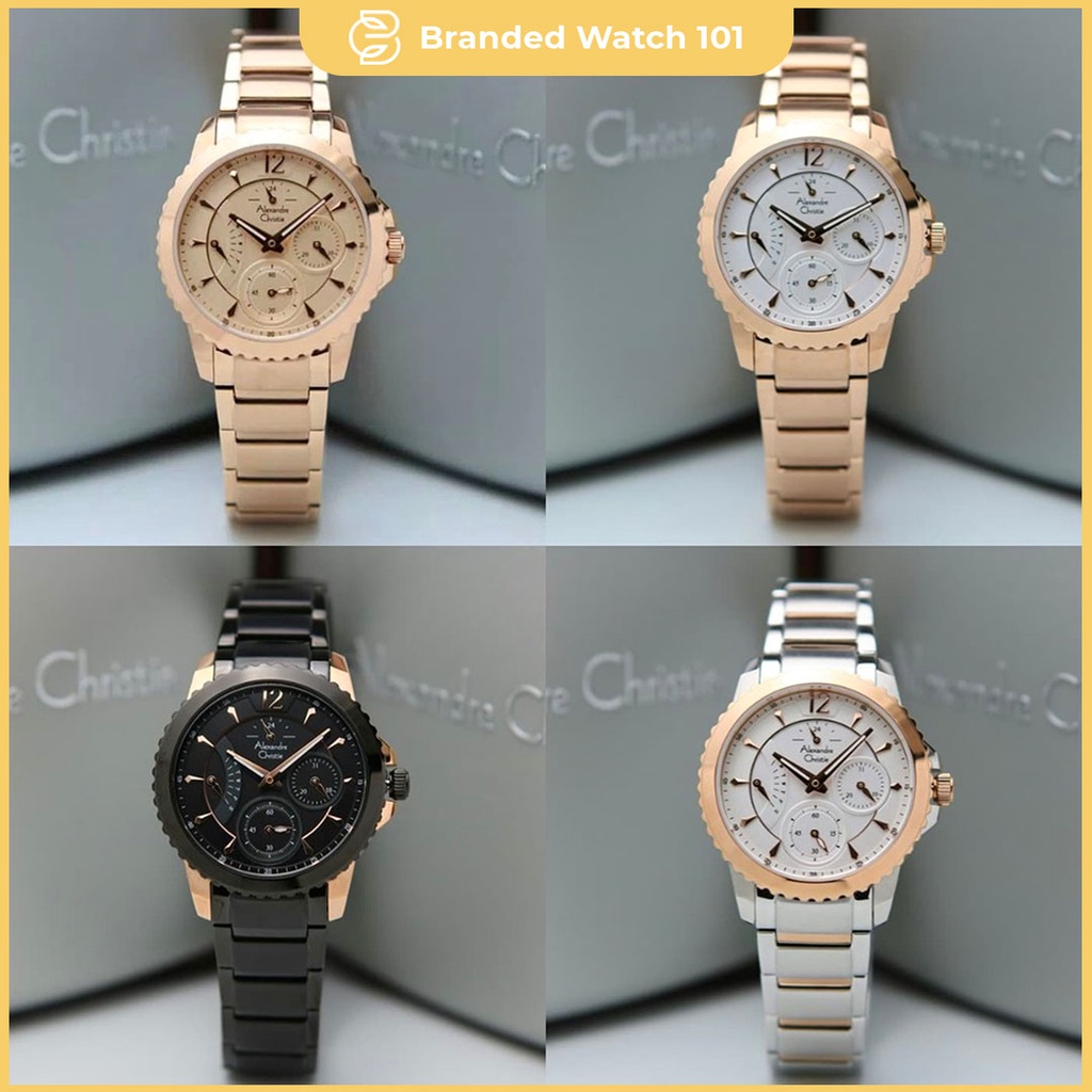 ORIGINAL Jam Tangan Wanita Alexandre Christie AC 2804 / AC2804 Garansi 1 Tahun Resmi