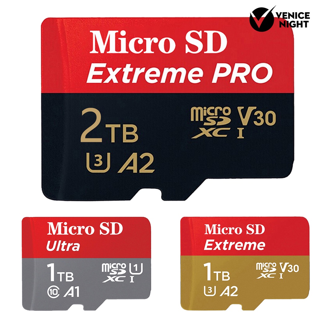 (SC) Memory Card Flash 1TB / 2TB Kapasitas 100MB / S Plug &amp; Play Untuk Kamera