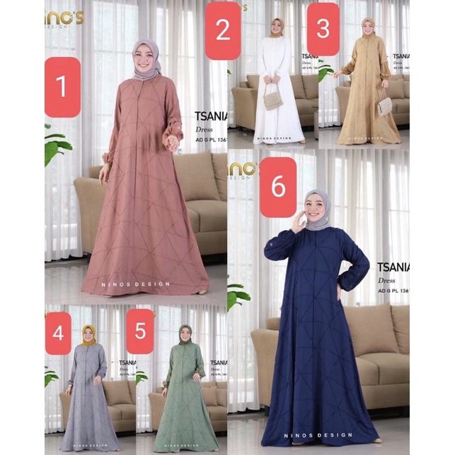Gamis Tsania Dress AD G PL 1361 Satnadart & Jumbo By Ninos DESIGN #47