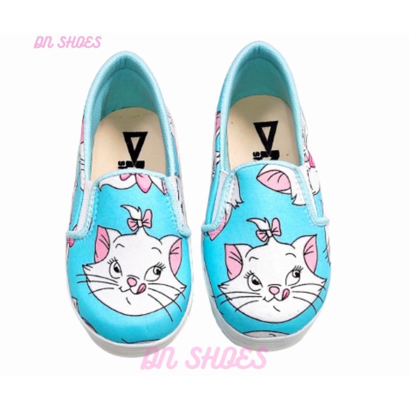 Sepatu Anak Perempuan lucu motif Marry Biru
