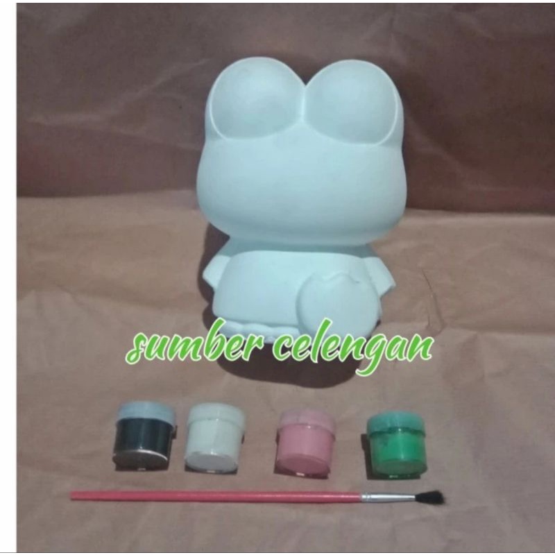 PAKET MELUKIS PATUNG CELENGAN / MELUKIS GYPSUM  KARAKTER KROPI