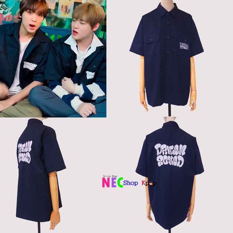 READY STOCK  Dream squad Shirt  kemeja NCT BEST BEAT BOX DREAM BONUS FREE GANCI GANTUNGAN KUNCI KPOP