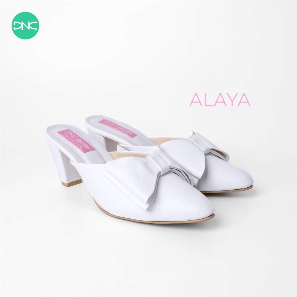 Sepatu Hak Heels Fashion Wanita Nyaman Original - DNC Anaya White