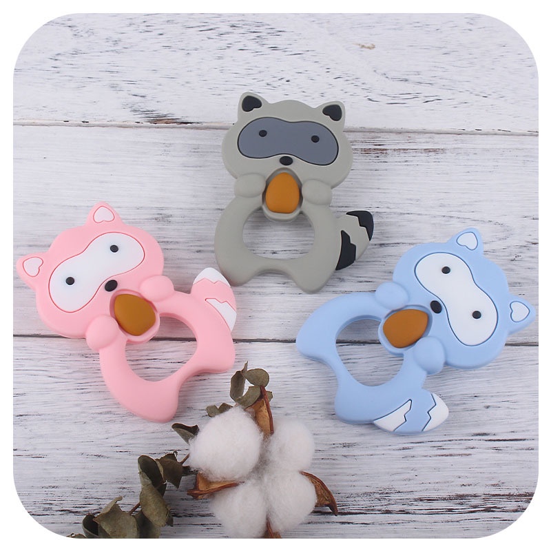 TC 3 | TEETHER SILICONE ANAK MOTIF TUPAI | MAINAN GIGITAN BAYI SILIKON BPA FREE | RUZAIN MALL