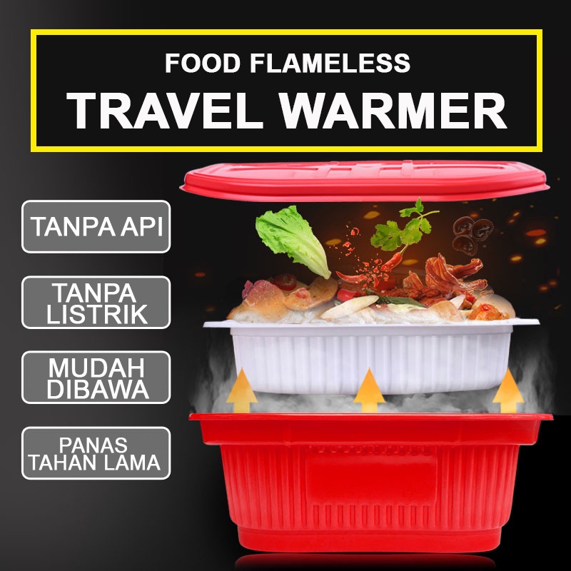 Travel Self Heating Pack Pemanas makanan Instan Flameless Heater for Food untuk Travel dan Camping