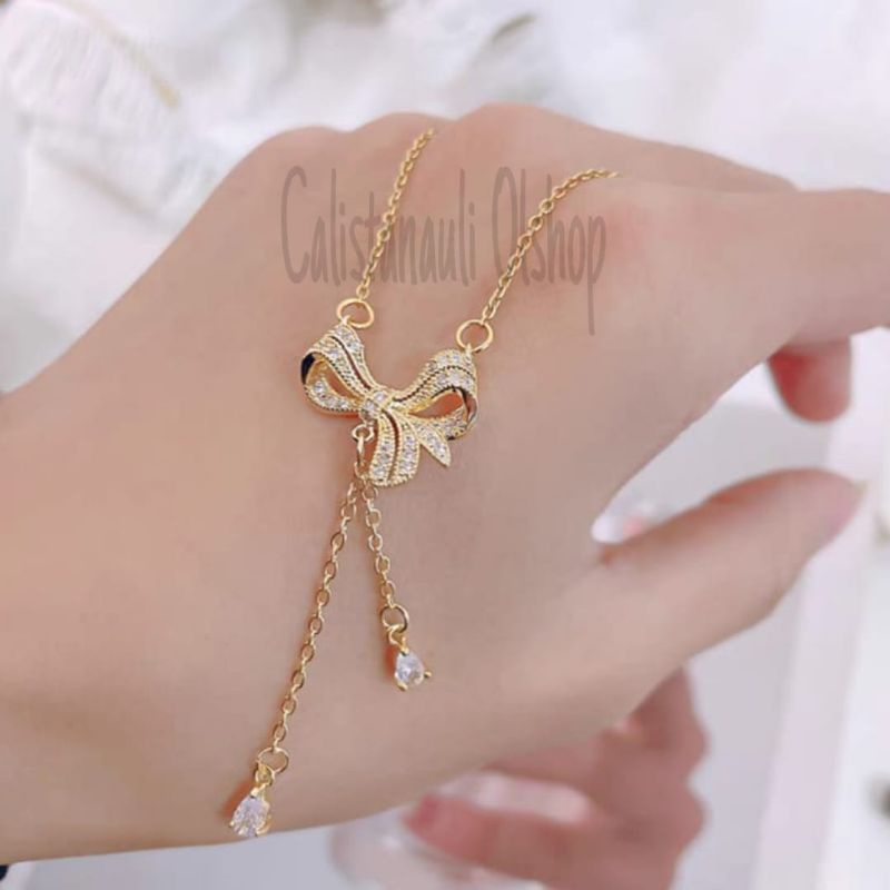KALUNG DEWASA TITANIUM FASHIONABLE PERHIASAN EMAS KOREA ANTI KARAT DAN ANTI LUNTUR