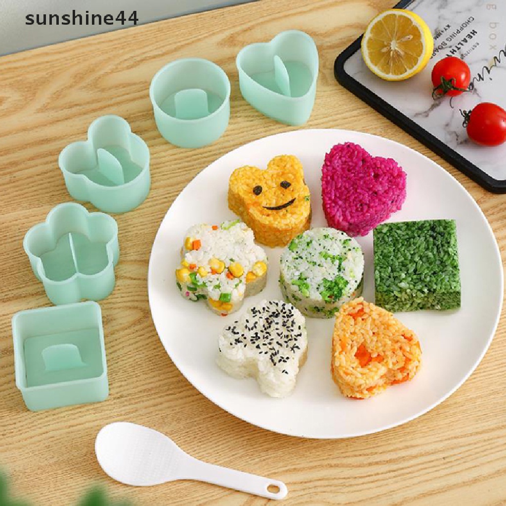 Sunshine 8Pcs / Set Cetakan Nasi Sushi / Bento DIY