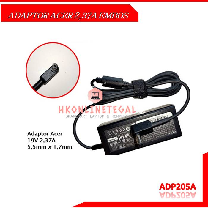 Adaptor Charger Acer ES1-432 ES-422 ES-573 ES-573 ES-721 R5-471 Emboos