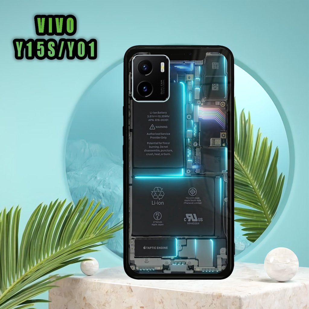 (SV04) Case Kilau Vivo Y15S/Y01 | Y15S | Y01 | Casing Hp Vivo | Pelindung Smartphone | Motif Machine