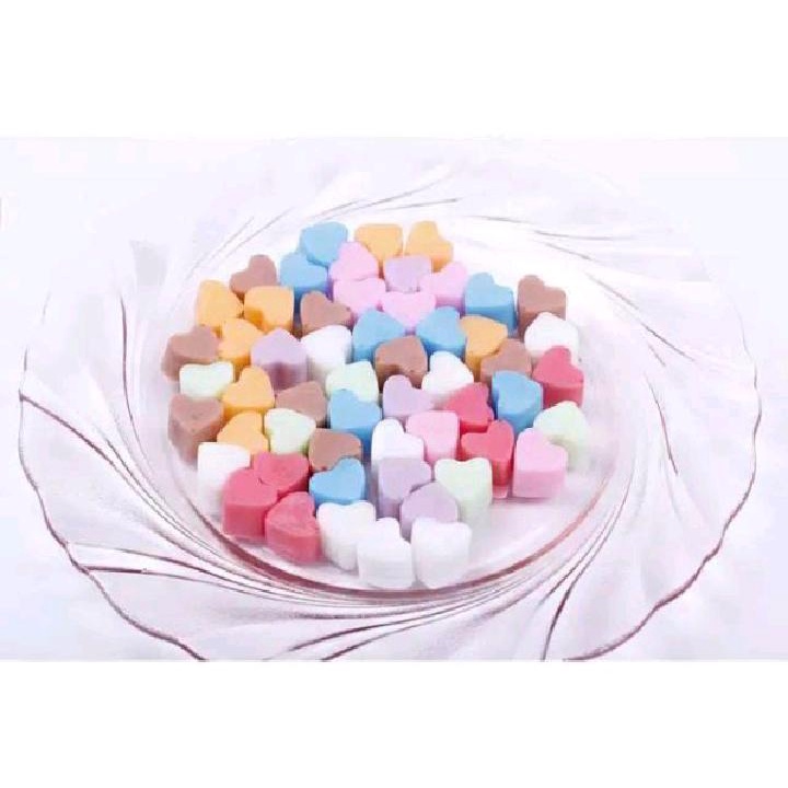 Cetakan Silikon Love Mini 55 Lubang Cetakan Es Batu Ice Cube Tray Mold Love Mini Cetakan Coklat Jelly Pudding Lucu