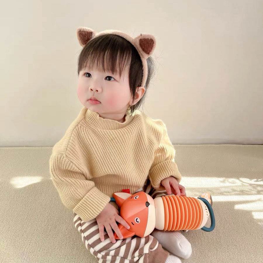 Mainan Edukasi Dini Bayi / Anak Model Kartun Hewan Rubah Dengan Musik
