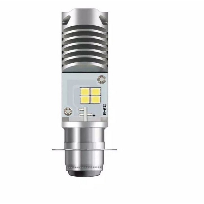 Lampu LED T19 OSRAM M5 H6 P15D K1 bebek matic ac dc putih sepeda motor