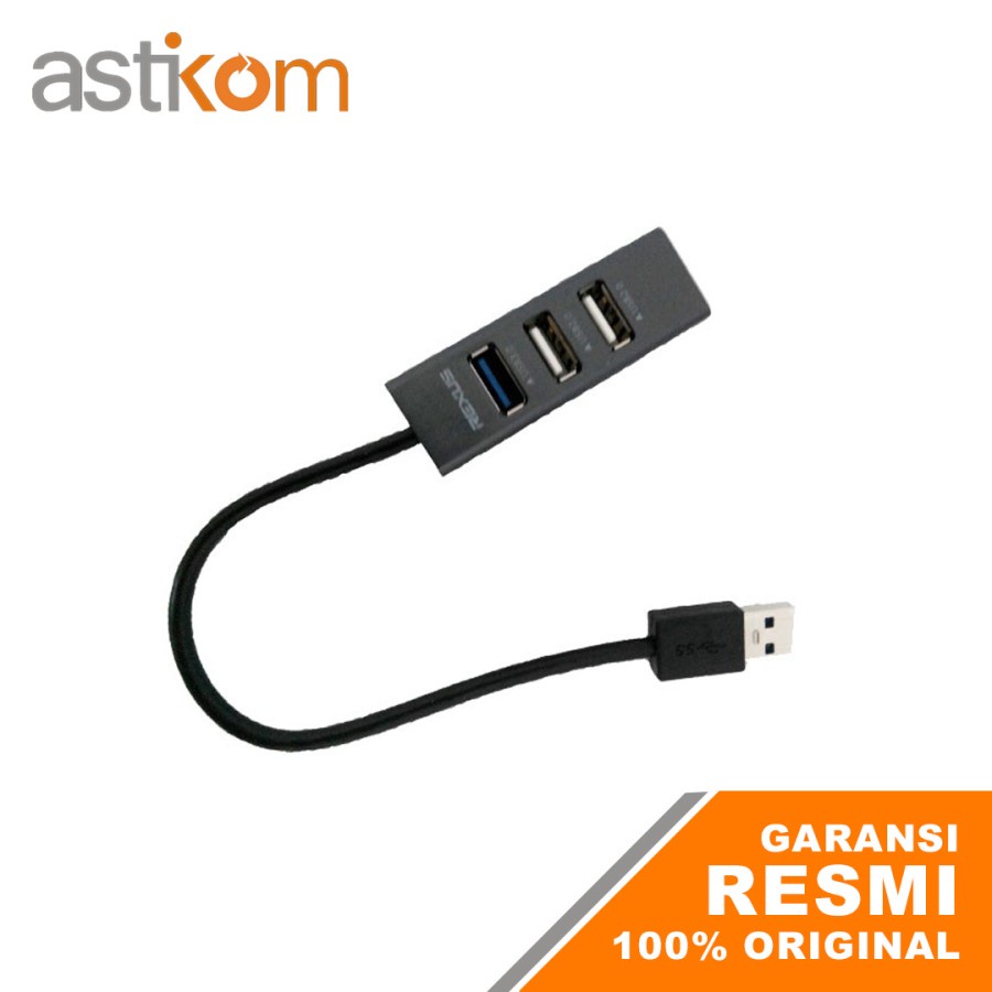 USB HUB Rexus RXH 320 4 Port ( V2.0 3Port + V3.0 1Port) | By Astikom