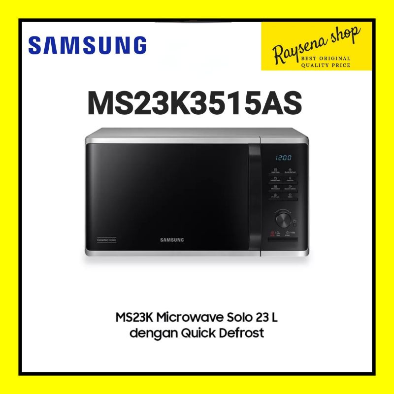 Samsung Microwave Solo MS23K , 23 L - MS23K3515AS MS23K3515