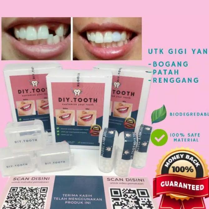 DIY TOOTH gigi palsu sementara / bisa dibentuk sendiri / vee
