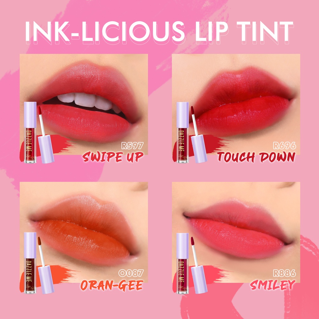 DAZZLE ME LIP SERIES Ink-Licious Lip Tint | Velvet Matte Lip Cream | Mousse Lip Cream