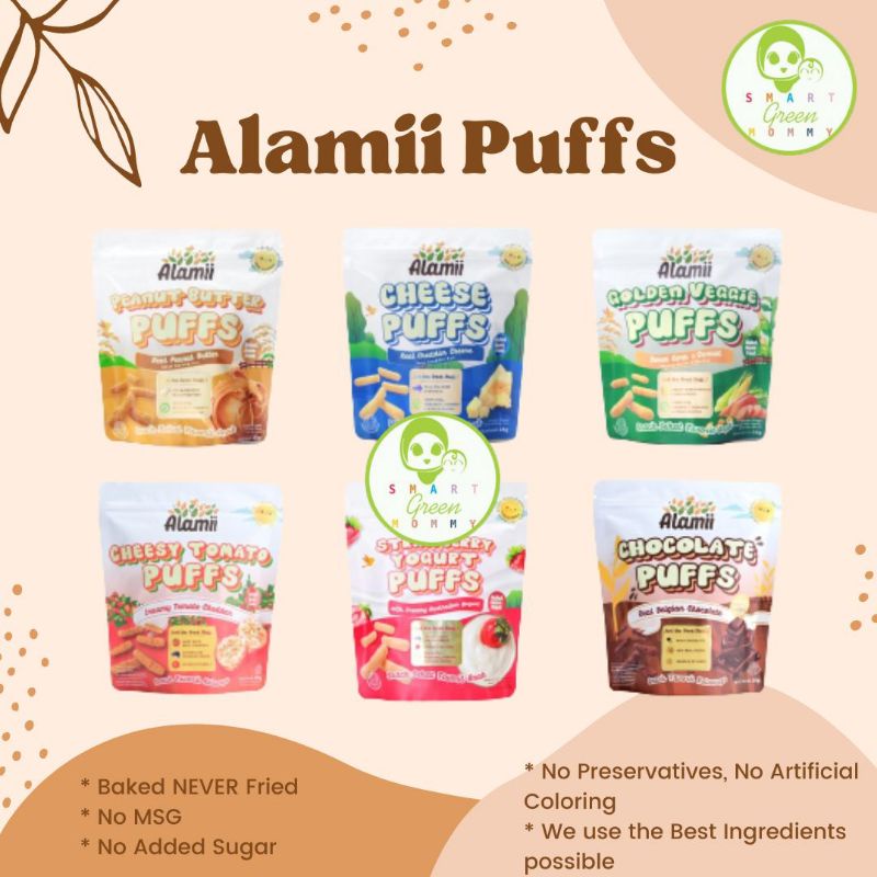 Alamii Puffs (30g) NO MSG NO SALT Snacking 8+