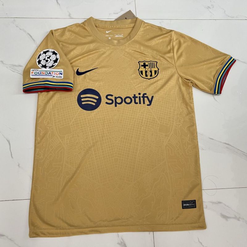 JERSEY BARCELONA AWAY 2022/2023 FULL PATCH UCL GRADE ORIGINAL