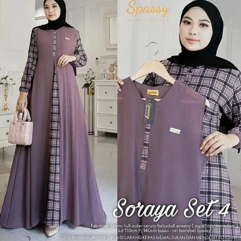 Soraya set 4 original by spassy simple elegant kekinian ‑ TBR.18Oc22ᴾ