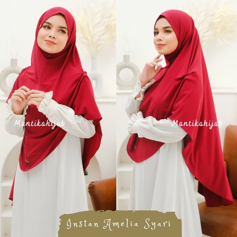 INSTAN AMELIA ORI MANTIKAHIJAB BERGO SYARI BERGO JERSEY BERGO NAZWA PADI WAHYU BY SHAFIRA HIJAB INSTAN NON PET